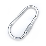 Oval Snap Hook With Screw Chrome Plated, Snap Hook