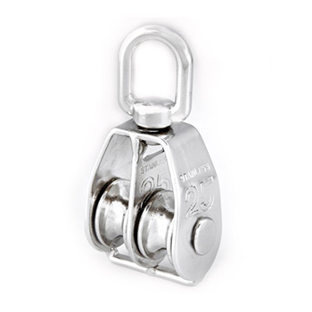 Stainless Steel Swivel Double Pulley