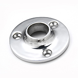 Stainless Steel 90° Round Base, Rail Fittings
