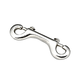 Malleable E Double  End Snap Hook Nickel Plated.